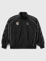 Front view of Born x Raised x Gatorade Track Jacket with sporty graphics and classic track jacket styling