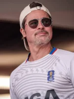 Brad Pitt World Cup Quarter Finals Jersey Close-Up View