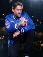 CM Punk Chicago Cubs Blue Jacket View