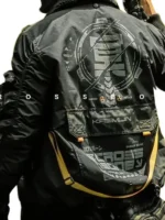 Cyberpunk 2077 Crossbone Techwear Jacket highlighting its signature futuristic design and premium construction