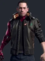 Front view of Cyberpunk 2077 Night City Dreamer Jacket featuring a sleek futuristic design and premium finish