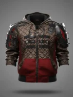 Front view of Cyberpunk 2077 Phantom Liberty Wild Hunt Jacket featuring a bold futuristic design and premium finish