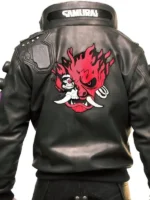 Cyberpunk 2077 Samurai V Bomber Jacket Back Design