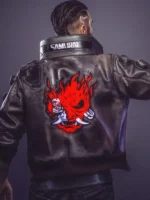 Cyberpunk 2077 Samurai V Bomber Jacket Back View
