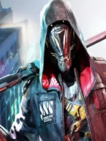 Close-up of Cyberpunk Ghost Runner Ninja Hooded Jacket highlighting premium material texture and fine details