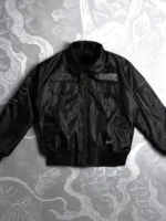 Cyberpunk Tiger Dragon Bomber Jacket Front View