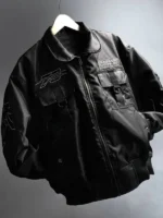 Cyberpunk Tiger Dragon Bomber Jacket View