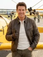 Digger 2026 Tom Cruise Leather Jacket Closure View