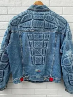 Drake Giali 21C JK Padded Denim Jacket Back View