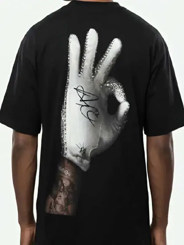 Drake Iceman 2026 Crystal Glove T-Shirt Back View