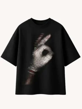 Drake Iceman 2026 Crystal Glove T-Shirt Front View