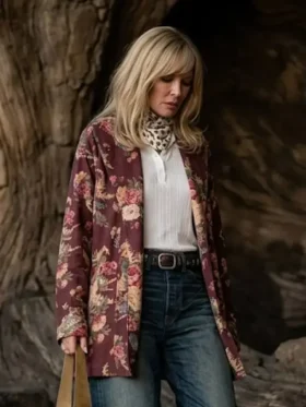 Dutton Ranch Kelly Reilly Floral Roses Robe Closure View