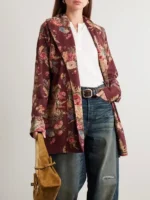 Dutton Ranch Kelly Reilly Floral Roses Robe Side View