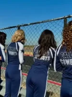 Back view of FIFA Dallas Cowboys Cheerleaders Tracksuit featuring a streamlined fit, premium athletic fabric, and sporty detailing