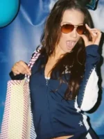 Front view of FIFA Dallas Cowboys Cheerleaders Tracksuit featuring premium athletic fabric, clean front detailing, and sporty styling