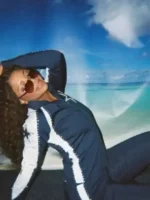 Side look of FIFA Dallas Cowboys Cheerleaders Tracksuit featuring a modern athletic silhouette and premium sportswear construction.