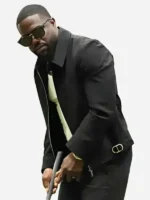Fanatics Fest Kevin Hart Black Jacket Down Look
