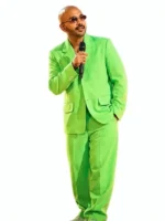 Design view of Final Show Paris 2026 J Balvin Green Suit highlighting its green color and refined tailored details