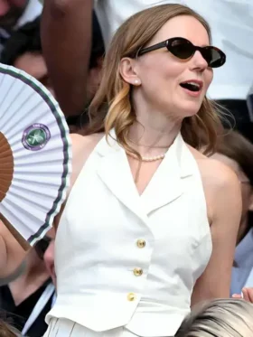 Geri Halliwell 2026 White Vest Front View