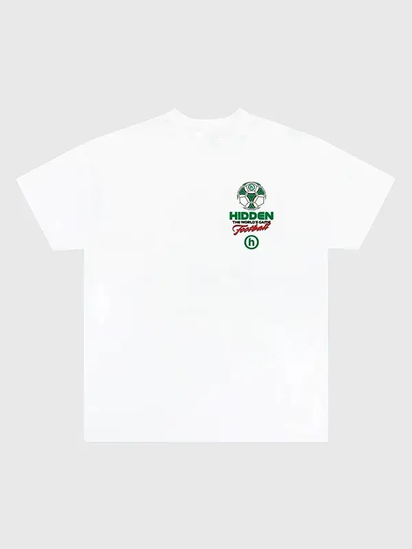 Front view of Hidden NY FIFA World Cup Final T-Shirt featuring premium cotton, clean front detailing, and graphic artwork