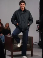 Jacob Elordi Jimmy Kimmel Live Black Jacket Front Look
