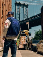 Jay-Z The Blueprint x NY Yankees Varsity Jacket Back Look