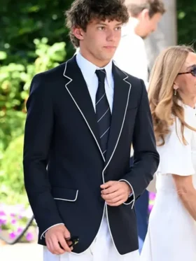 Front look of Kimi Antonelli Wimbledon 2026 Blazer showcasing premium tailoring and refined formal styling
