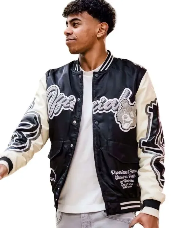 Lamine Yamal Teddy 2026 Varsity Jacket Front View Lamine Yamal Teddy 2026 Varsity Jacket Front View