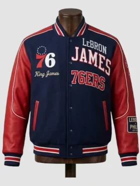 LeBron James Philadelphia 76ers Varsity Jacket