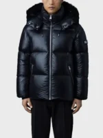 Mackage Black Puffer Jacket Front Look