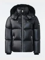 Mackage Black Puffer Jacket Front View