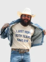 Malone I Just Hope Both Teams Have Fun T-Shirt featuring soft fabric, a relaxed fit, bold text graphics, and casual styling