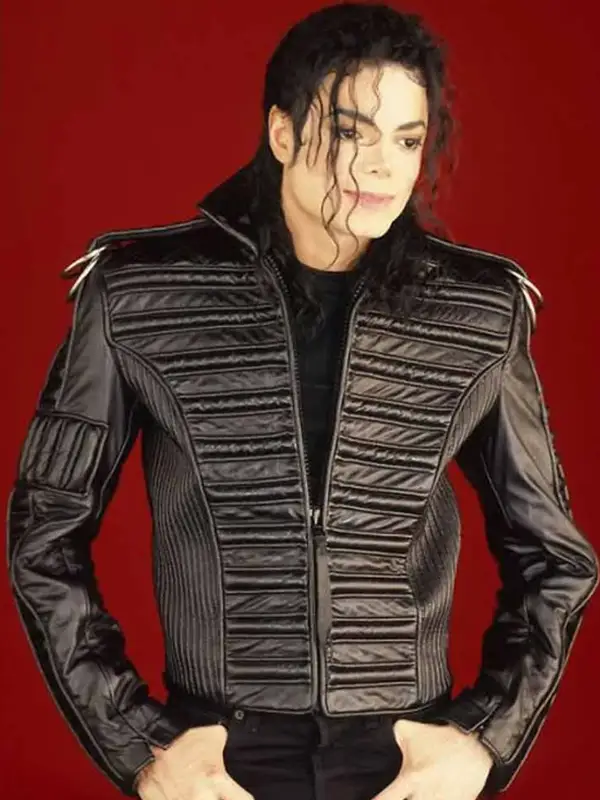 Man In The Mirror Michael Jackson Leather Jacket Front View