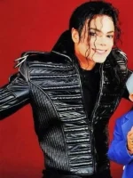 Man In The Mirror Michael Jackson Leather Jacket Side View