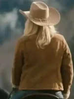 Back view of Marshals Ellyn Jameson Suede Jacket featuring a smooth suede finish, tailored shape, and clean rear design