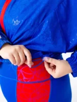 Close view of Marvel Ghost Spider Featherlight Jacket featuring premium materials and lightweight outerwear detailing