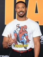 Michael B Jordan SpiderMan Premiere T-Shirt Look