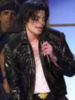 Michael Jackson Beat It Black Jacket Close-Up View