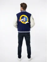 Michael Jackson Hedgehog Varsity Jacket Back Look