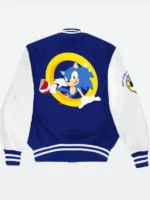 Michael Jackson Hedgehog Varsity Jacket Back View