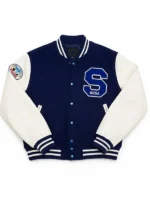 Michael Jackson Hedgehog Varsity Jacket Front View