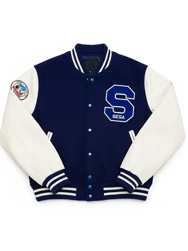 Michael Jackson Hedgehog Varsity Jacket Front View