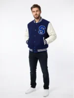 Michael Jackson Hedgehog Varsity Jacket View Look