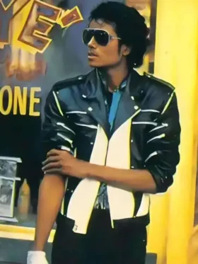 Michael Jackson Pepsi Commercial Ad Leather Jacket Front View