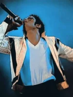 Michael Jackson Thriller White Leather Jacket Closure View
