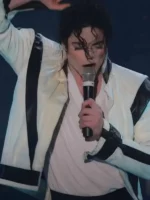 Michael Jackson Thriller White Leather Jacket View Design