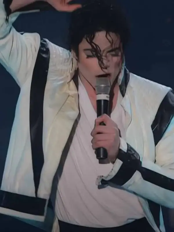 Michael Jackson Thriller White Leather Jacket View Design