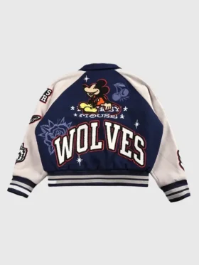Mickey Mouse Wolves Club Rudy Navy Bomber Jacket