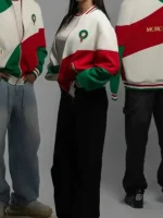 Morocco FIFA World Cup Colorblock Jacket Look Front And Back Both