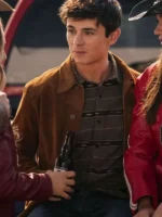 My Life with the Walter Boys Alex Walter Suede Jacket Closure View